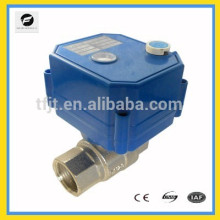 CWX25S DC / AC24v Válvula motorizada de acero inoxidable bidireccional DN20 de 2 vías con anulación manual e indicador de posición